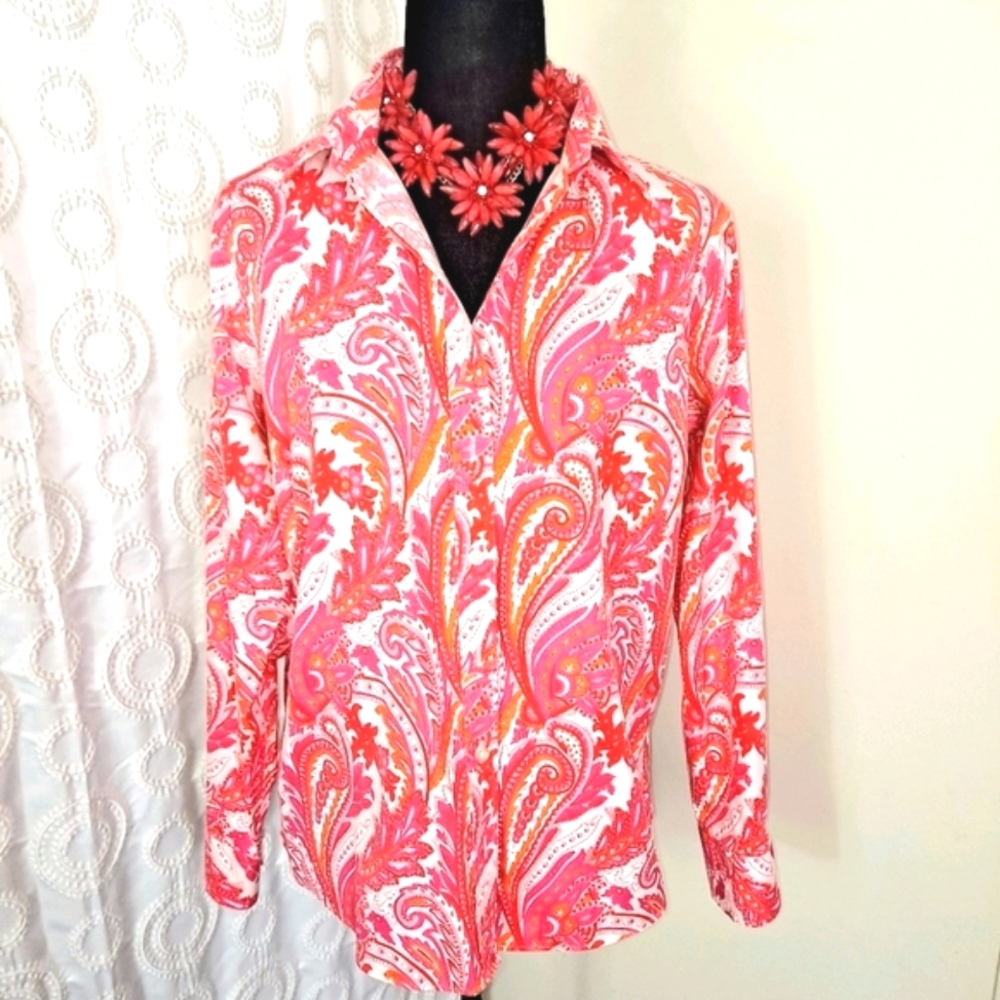 Lands End Shirt Sz M